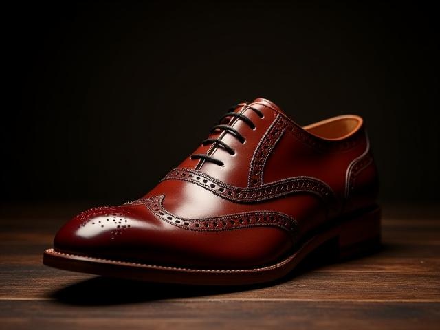 Rugged Goodyear welted Oxford Brogue dress shoes